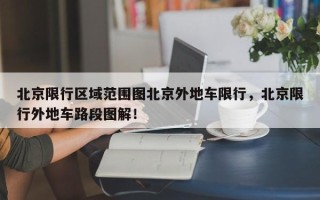 北京限行区域范围图北京外地车限行，北京限行外地车路段图解！